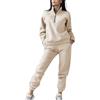 Generico Tute Donna Sportive Leggera Curvy Tuta Da Palestra Casual Invernale Felpa Con Zip Senza Cappuccio E Pantaloni Set Palestra Completo Calda Firmate Completo 2 Pezzi Casa Running Yoga