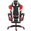 Generico Herzberg HG-8083: Tric Gaming e sedia da ufficio colore nero, bianco, rosso