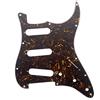KAISH 11 Foro Vintage 62 Strat ST SSS Singola Bobina Pickups Chitarra Pickguard Scratch Plate con Viti per American Fender 62 Stratocaster Dark Tortoise