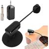 LICAEVEY Microfono Strumento Wireless, Microfono a Clip del Microfono per Violino di Chitarra Wireless da 2,4 GHz per Corna, Trombe, Amplificatore Vocale di Sassofoni, Gamma 131ft
