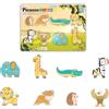 PicassoTiles Blocchi da costruzione magnetici, 8 animali safari, action figure magnetizzate, compatibili con giocattoli magnetici di montaggio, costruzione e mattonelle, set di giocattoli accessori