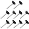 INCREWAY 10-Pack M6x40mm Vite a testa zigrinata, pomello zigrinato in plastica con pomello a testa zigrinata