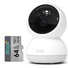 Alaga Telecamere Wifi Interne 3K, Videocamera Sorveglianza, 5G e 2.4G, Rilevamento Movimento, Visione Notturna, Audio Bidirezionale, Compatibile con Alexa e Google Assistant, con 64GB TF Card