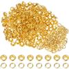 200 Set Occhielli Metallici 5mm - Fori Rondelle Per Fai Da Te Scrapbooking Tono Oro - Foto 9