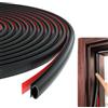 FTXanty Guarnizione porta finestra Autoadesiva Guarnizione Antifreddo e Insonorizzato Paraspifferi Antispifferi Finestre Nera porta d'ingresso Guarnizione Porta Blindata - 6mm x10mm x 6m