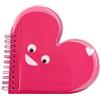 Tinc - Quaderno A5 Imbottito con Cuore Squishy Mallo - Taccuino a Spirale con Carta Non Rigata e Copertina Morbida - Ideale per Disegni e Note Creative - Rosa