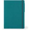 Legami - Taccuino a pagine bianche, Large, 192 Pagine, Copertina in morbido PU, in Carta certificata FSC®, Carta avorio 90 g/m², Planner mensile, Rubrica, Segnalibro, 17x24 cm, Colore Malachite green