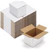 PETAFLOP Confezione da 50 scatole di cartone ondulato per piccole imprese, 6 x 4 x 4, colore: bianco