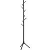 HAKU Appendiabiti nero, Legno massiccio - Dim.: A 174 cm x Ø 43 cm, Stile: Tradizionale