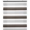 Decorblind Tenda avvolgibile doppio strato notte e giorno, installazione da parete o soffitto, 140 x 180 cm (larghezza x lunghezza), tessuto 137 x 175 cm, colore marrone/grigio-bianco