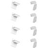 GARDINIA Set di supporti adesivi e morsetti per tende plissettate Concept, compatibile con tende plissettate e tende plissettate a nido d'ape Concept, plastica, bianco
