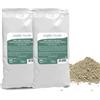 CT Laboratories CTLabs BiPack Argilla Verde Marina 100% | Ventilata | Micronizzata | Ultrafine | Italiana | Essiccata al Sole | Ideale per Impacchi Articolari e Muscolari | Maschera Viso per Impurità | 2 X 550 gr