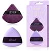 Jessup Piumino cipria, 2 spugne triangolari morbide per fissare e stendere il fondotinta, riutilizzabili e lavabili, Viola SP018
