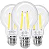 BHMAOYN 12V LED E27 Lampadina a Vite,6W Bassa Tensione Bianca Fredda 5000K, A60 6W Lampadine AC/DC 12-24V Retrò E27 Luci LED 60W Equivalente,Per Camper Camper Marine,Pack of 3