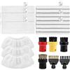 KEEPOW Set di accessori per pulitore a vapore per Karcher, 15 pezzi, compatibile con EasyFix SC 1, SC 2, SC 3, SC 4, SC 5 (3 superfici in microfibra, 3 panni abrasivi, 3 panni per ugelli, 6 spazzole)