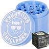 CHILLPAKA® Grinder Ceramica I Macinaspezie con Rivestimento Nano-Ceramico Antiaderente | Crusher per Erbe e Spezie (ø55mm, Blu)