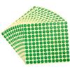 QUARKZMAN 45pz Adesivi con Approvazione QC Rotonda 13x13mm Verde | Etichette di Forma, per Controllo Qualità Inventario Stock Magazzino