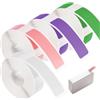 FerraDrend 4 Rotoli Nastro Termico per Etichette,12x40 mm Etichette Adesive Termiche | Etichetta Termica Impermeabile, Rotoli per Stampante Etichette Adesive Compatibile con P15/P12/P11(Bianco/Verde/Rosa/Viola)