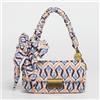 Mimi Mua BORSA A MANO TRAPUNTATA IN FANTASIA - ARANCIO/BLU