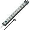 Brennenstuhl BS-1951500100-Base multipresa Prem.3m10T Grigio/nero, 58cm