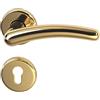 Alpertec haeusler-shop Franziska - R ottone lucido per casa porte di ingresso PZ maniglia porta maniglia porta guarnizioni, 32963273