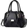 NICOLE & DORIS Borse Donna Elegante Borsette Tracolla Borse a Mano Morbida Pelle PU Borse Tote Media Borsa Spalla Borsa Shopper Borsa a Mano da Giorno Nero