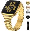 Fullmosa Cinturino Compatibile Apple Watch 38mm 40mm 41mm 42mm Donna, Bracciali in Acciaio Inossidabile, Cinturini in Metallo di Ricambio per Apple Watch Serie 10 9 8 7 6 5 4 3 2 1 SE