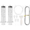 LFBEST 9 Kit Pulizia Frigorifero,Siringa 2 da 50 Ml +1 Spazzolas Frigorifer + 1M Tubo Pulizia Frigorifero + Raschietto Frigorifero Antighiaccio + 4 Insertis di Foro di Scarico, Kit Pulisci Tubi Frigorifero