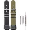 MCXGL 2 pz Nylon cinturino per orologio per Casio AE1200WH AE-1000 SGW-300H SGW-400 AQ-S810W 18mm cinturino in pelle di ricambio da uomo anello in acciaio inossidabile