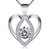 Jewlldeen Collane da donna Argento 925 Cuore Collanine Ciondolo Cuore Regali Regalo San Valentino per lei Amiche Moglie Mamma Amica Compleanno Gioielli Regali