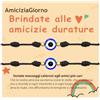 QianSiLi Idee Regalo Amica Compleanno,Bracciale il Filo Rosso del Destino,Bracciale Amicizia Donna,Regalo Migliore Amica Per Mamma e Figlia,Amici,Compagni di Classe,Sorelle(Nero)