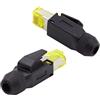 Chenyang RJ45 CAT5/CAT6/CAT7 Shield Plug Connector 8P8C per rete industriale Ethernet Patch Cord 2 pz/set