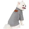 Sinirttou maglioncino Cane Taglia Piccola per Vestiti Per Cani Pet Peluche Maglione,Felpa Cane per Cani con Felpa Caldo Maglione Cappotto in Cotone,Maglioncino per Cani (Grigio,S)