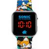Sonic the Hedgehog - Orologio da polso digitale Led per bambini, Funzione data