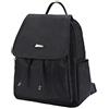 Moguxb Zaini da donna piccolo Nero Zaini Casual Zaini in tessuto Oxford Impermeabile Zaino Antifurto Zainetto,Zaini e borse da campeggio per Viaggio,Escursioni, Lavoro,scuola(taglia unica)