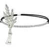 DRESHOW Fascia Anni 20 Gatsby Flapper Headband Fascia Charleston Anni 20 Fascia Capelli Gatsby Cerchietto Sposa