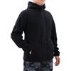 BWBIKE Giacca in Pile da Esterno da Uomo Giacca in Pile Polare con Cappuccio Reversibile Full Zip Up Cappotto Invernale a Maniche Lunghe Outwear per Uomo Donna, Nero, L