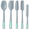 To encounter Silicone Spatula Set, 5 Pieces Seamless Spatula, Heat-Resistant Turner Spatulas, Nonstick for Baking, Cooking & Mixing, Dishwasher Safe