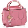 NICOLE & DORIS Borsa Donna Piccola Borsa a Spalla Tracolla in Pelle PU Borsetta Moda Bolso de Mano Sera Pochette Crossbody Bag Bolsa de Mensajero per Shopping Giorno Rosa