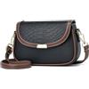 NICOLE & DORIS Borse a Tracolla Donna Piccole Borse Crossbody Borsa a Spalla Pelle PU Borsa a Mano Coccodrillo Borse Messenger Borsa Satchel Nero