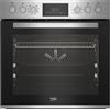 Beko BBUM12328X - Set di fornelli da incasso, 8 tipi di riscaldamento, 72 l, piano cottura in vetroceramica, funzione di pulizia SteamShine, acciaio INOX