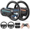 Rysker 2 Confezioni Dock di Volanti & Grip per Nintendo Switch 2 2025, Volante da Corsa con Joy-con 2 Impugnatura Staccabile per Mario Kart World 8 Deluxe, Volanti Switch 2 Accessories Kit (Nero)