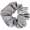 Whakano 1 elastico per capelli in pelle per donna, elastico per capelli, tinta unita, per coda di cavallo, donne e ragazze, grigio