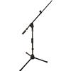 QUIK LOK - A/516 BK, ASTA MICROFONICA bassa a giraffa telescopica con base treppiede in lega pressofusa Serie 500