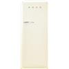Smeg, Frigorifero Monoporta FAB28RCR5 a Libera Installazione, Cerniera a Destra, Frigorifero Ventilato e Freezer Statico, Design Bombato 50's Style, Panna
