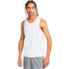 Nike Canotta Running Df Miler Bianco Reflective Argento Uomo S