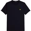Fred Perry T-Shirt Logo Blu Uomo S