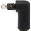 PremiumCord Riduzione ottica TOS 90°, presa Toslink su presa Toslink, contatti placcati oro, colore nero