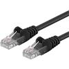 PremiumCord Cavo Patch Cat 6 UTP, 1Gbit/s, Cavo Ethernet, LAN, RJ45 Connettori, Flessibile e Robusto, AWG 26/7, Conduttori 100% CU, Nero, 0,2 m