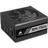Corsair RM750x 80 PLUS Gold, alimentatore ATX completamente modulare da 750 W - nero